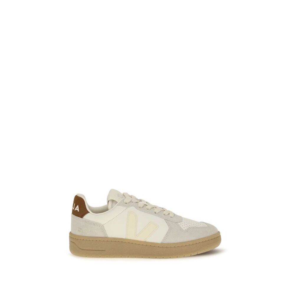 Veja Beige Calf Leather Bos Taurus Low Top Women's Sneakers